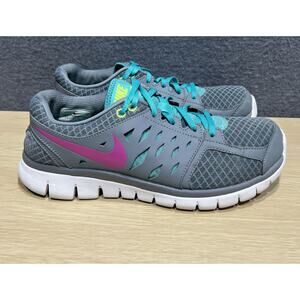 Nike Free RN Running Sneakers Gray/Pink Womens Size 9.5 580440-002